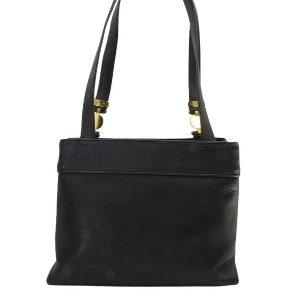 🎈2X HOST PICK 🎈Versace Couture Sunburst Medallion Black Leather Zip Bag - Picture 8 of 14